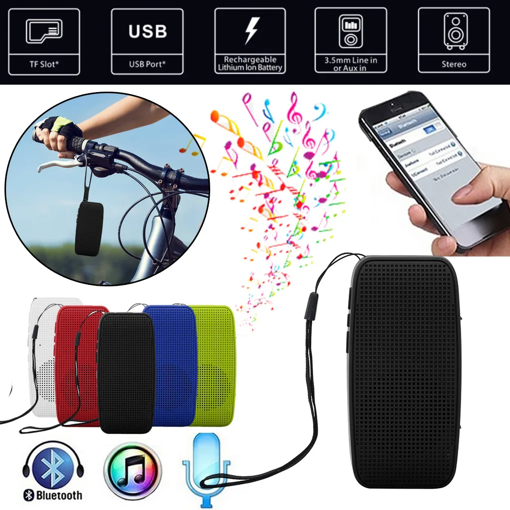 45 # HIFI Портативный беспроводной Bluetooth динамик стерео звук бар TF сабвуфер Колонка s