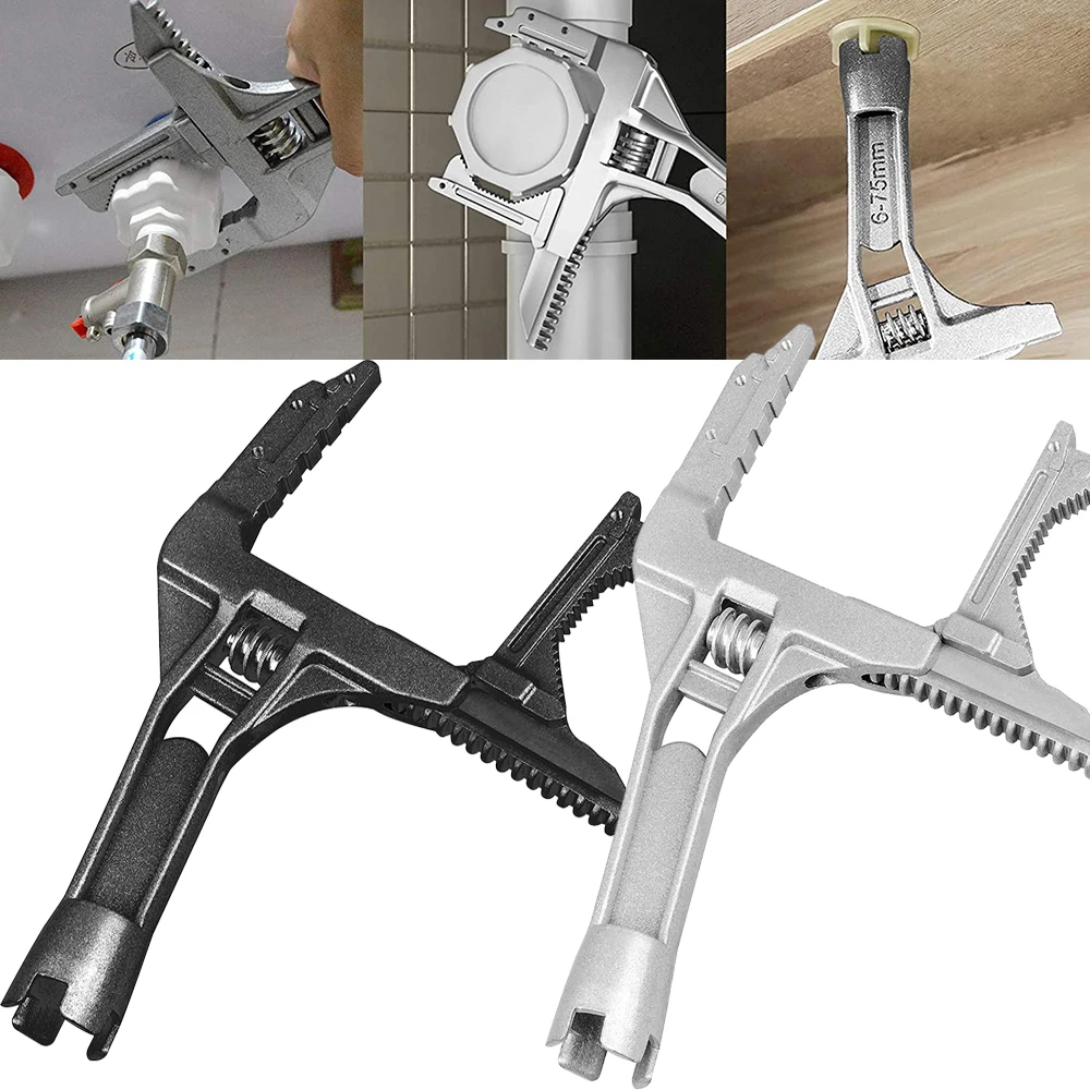 

Регулируемый гаечный ключ универсальный гаечный ключ из алюминиевого сплава большой открытый гаечный ключ ручные инструменты для водопро...