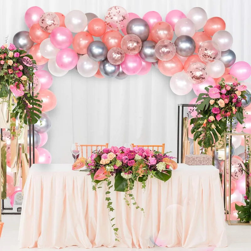 

12 Inch Balloon Arch Wreath Suit Confetti Balloon Set Baby Birthday Wedding Bachelor Party Decoration 012