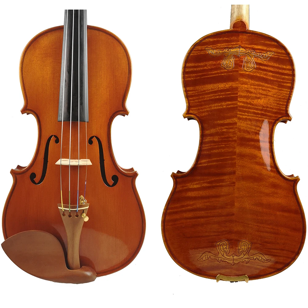 Копия Европейский Stradivarius 1715100% ручной работы резной цветок FPVN05 скрипка +