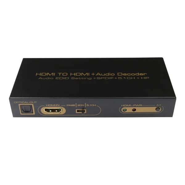 HDMI к + аудио декодер оптический SPDIF RCA Edid установка Spdif 5.1CH HP 3D конвертер DVD