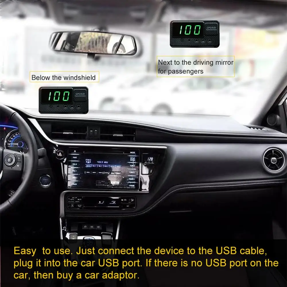 Высококачественный 3-дюймовый Автомобильный цифровой GPS Спидометр дисплей с