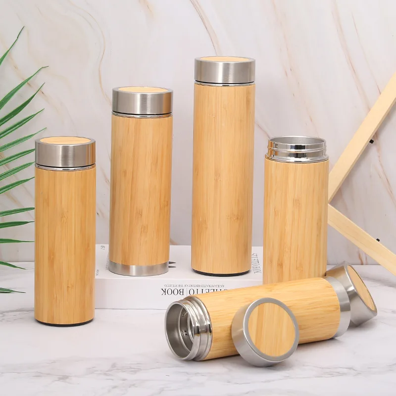 

Прямая поставка с фабрики, термос из нержавеющей стали 304, уличный портативный термос-стакан, бамбуковый термос, бутылка, термос, бутылка, те...