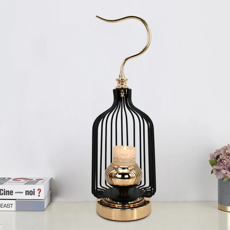 Скандинавский креативный Золотой подсвечник в стиле ретро | Дом и сад