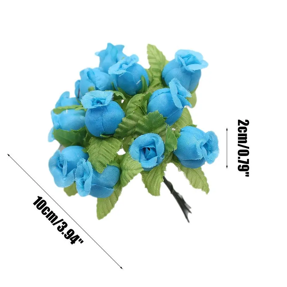 

1Bouquet 12heads Artificial Rose Flower Silk Bride Plant Year Craft Decoration Bouquet DIY Wedding Home Fake Christmas Part N7L9