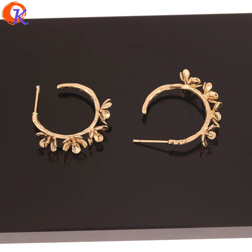 

Cordial Design 20Pcs 27*28MM Jewelry Accessories/Hand Made/Genuine Gold Plating/Flower Shape/DIY Jewelry Making/Earrings Stud