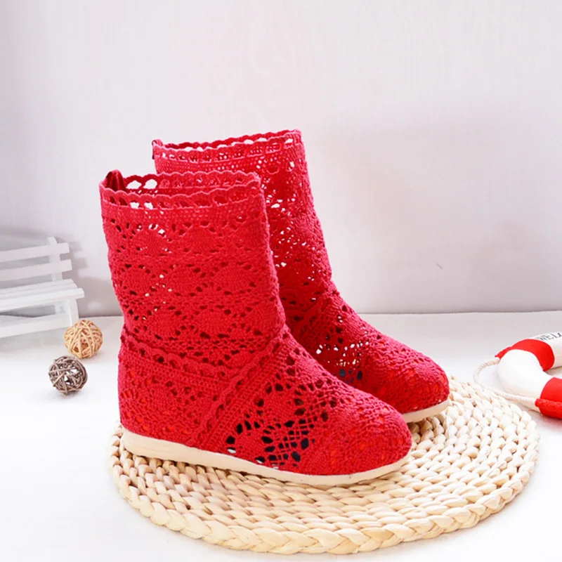 

Сапоги детские сетчатые, дышащие, для девочек, летняя обувь