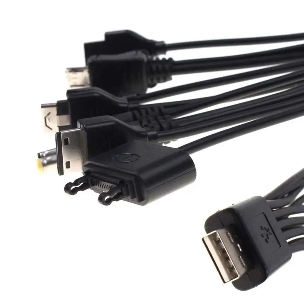 Portable USB Adapters 10 in 1 Universal Sync Data Charger Cable Lead Multifunction For Mobile Phone PSP Good Travel | Мобильные