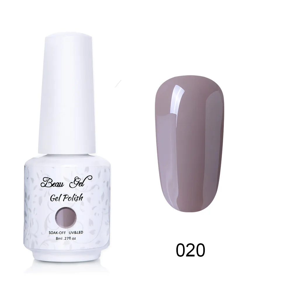 NU020 Beau гель 8 мл флуоресцентный неоновый Гель-лак для ногтей Vernis полуперманентный УФ-Гель-лак впитывающий Гель-лак для ногтей - Цвет: NU020