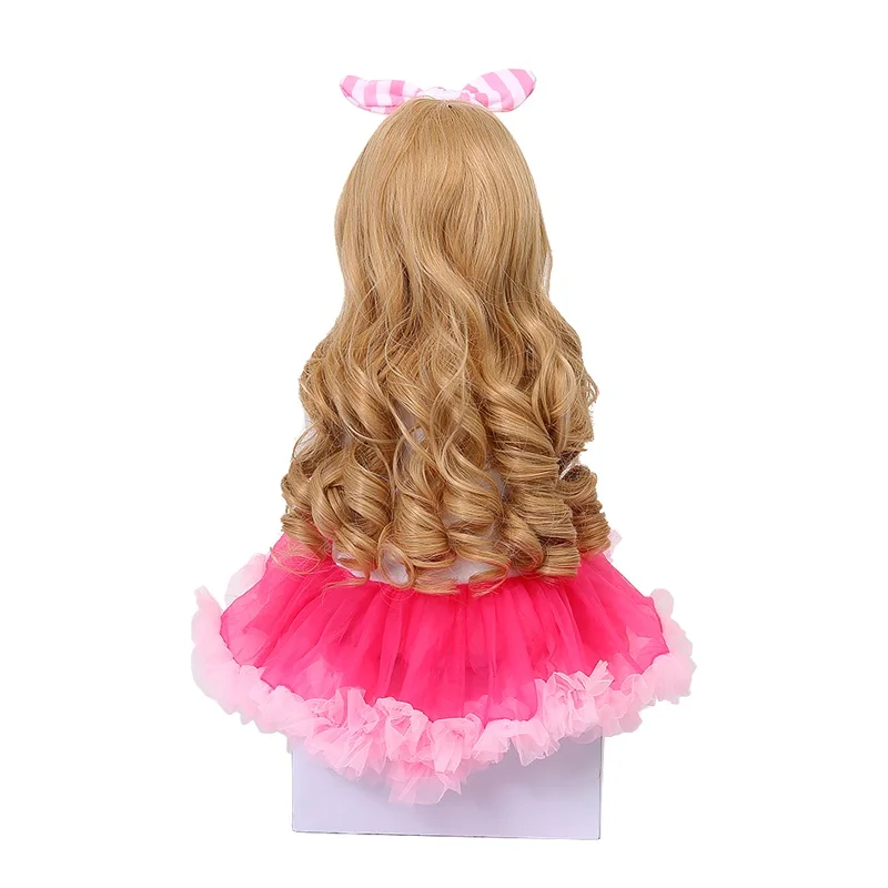 Элегантные куклы Новорожденные 58 см мягкие виниловые модные розовые тканевые