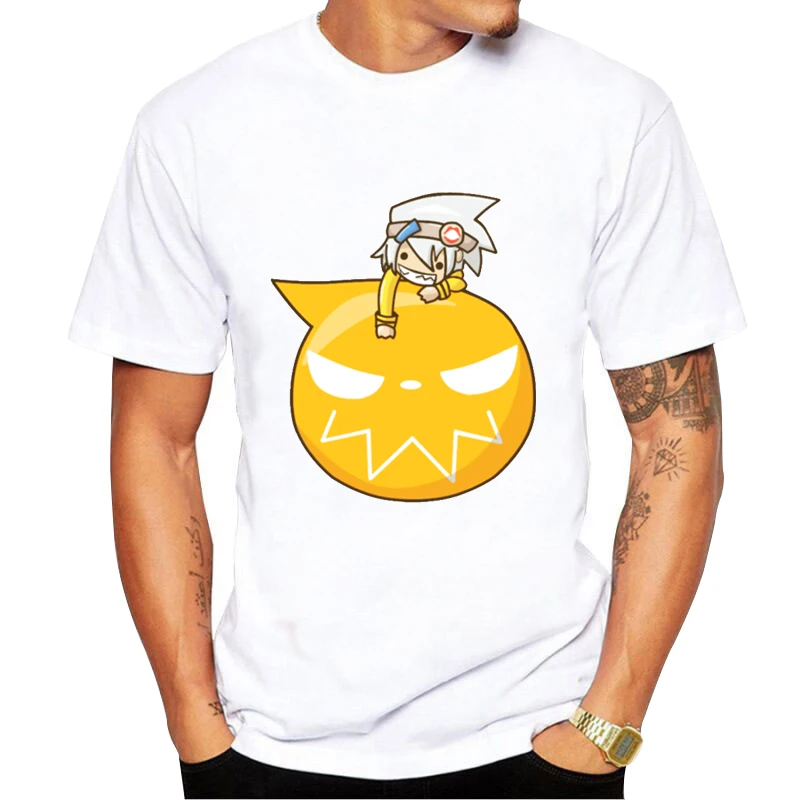 Повседневная футболка с рисунком соутера манги модная графическим и коротким