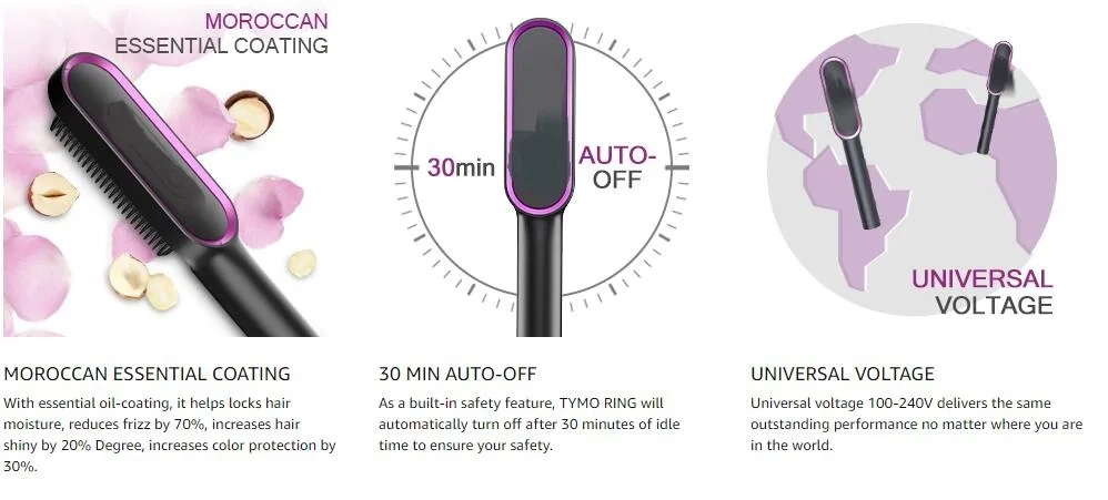 Новинка щетка для выпрямления волос с нагревом PTC электрическая керамическая