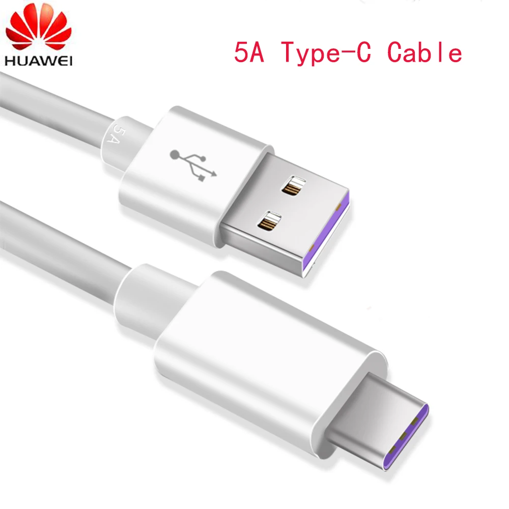 Кабель USB Type C 5A для Huawei Mate 20 P30 P20 Pro Lite USBC быстрая зарядка кабель C|Кабели мобильных