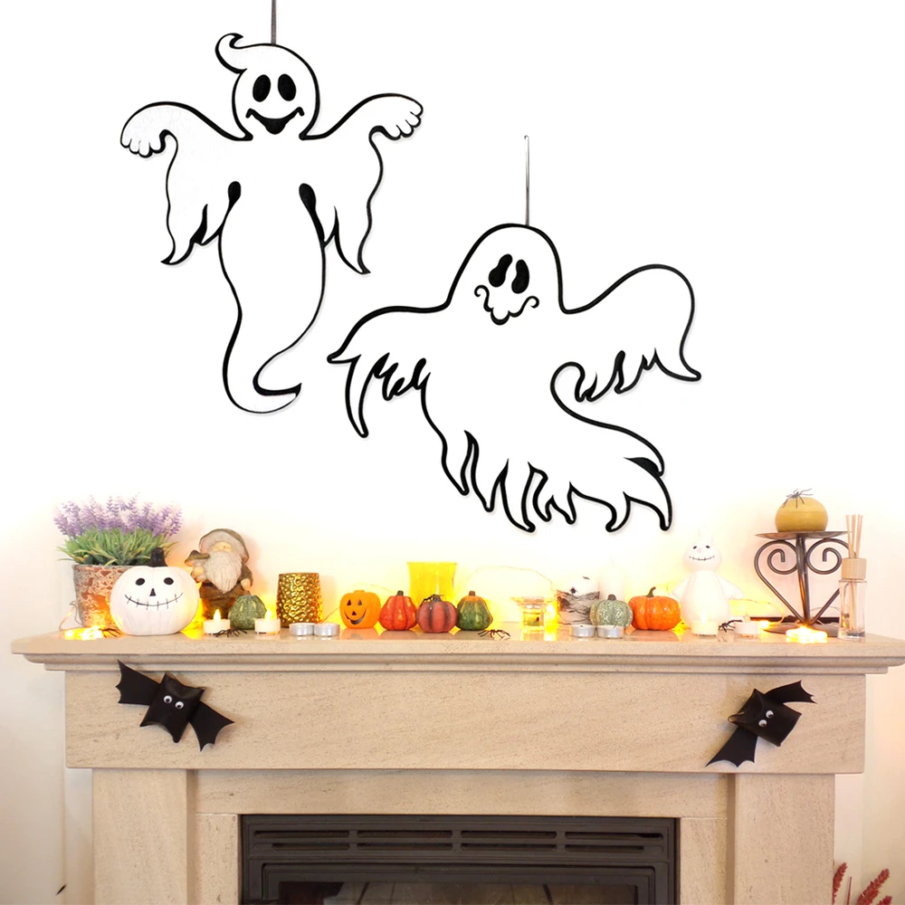

Happy Halloween Decoration Home Wall Door Hanging Non-woven fabric Sign Pendant Ornament Halloween Festival Party Supplies