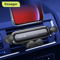 essager gravity car phone holder for iphone 12 xiaomi air vent car mount holder for phone in car mobile cell phone holder stand