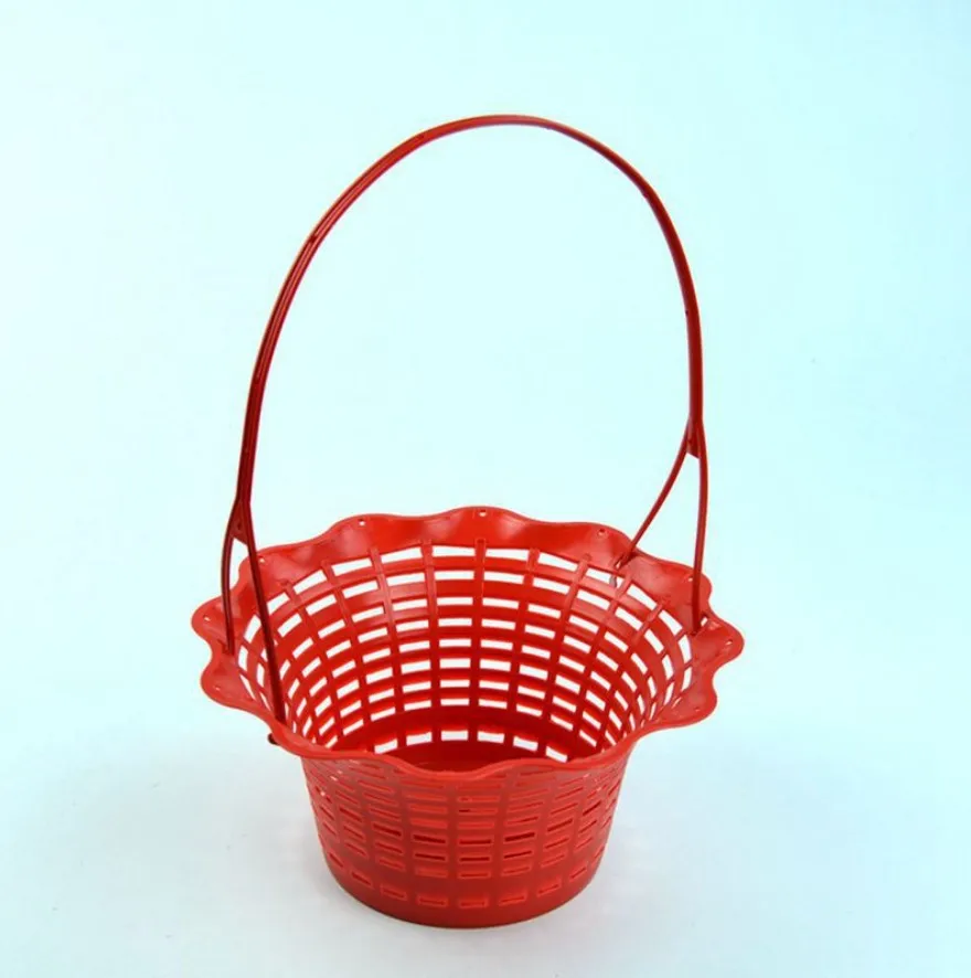 

Flower shop supplies plastic Ching Ming flower on the grave flower basket portable flower basket sacrificial flower basket