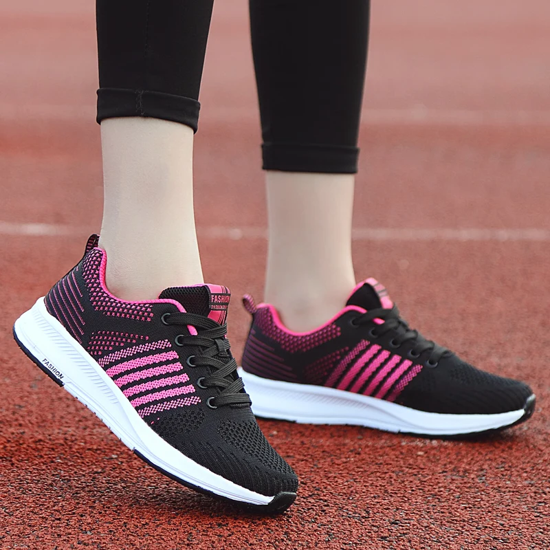 Женские кроссовки с вулканизированной подошвой дышащие светильник повседневная