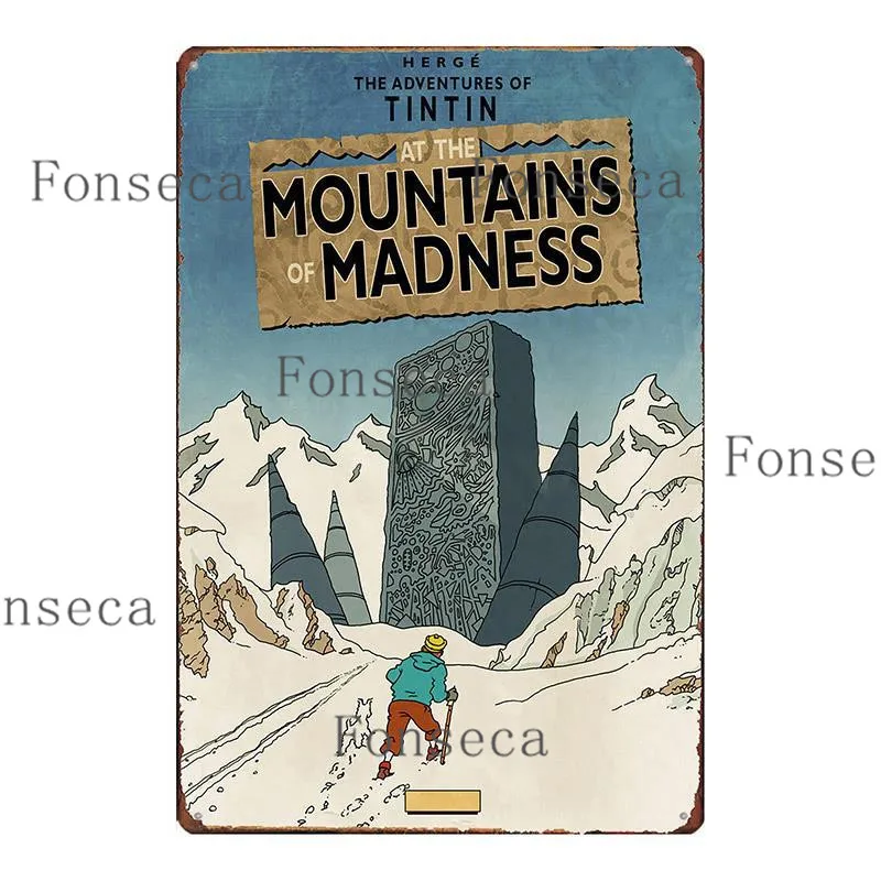 

TinTin Life Vintage Plaque Matel Poster Wall Decor Garage Man Cave Pub Bar Gas Station