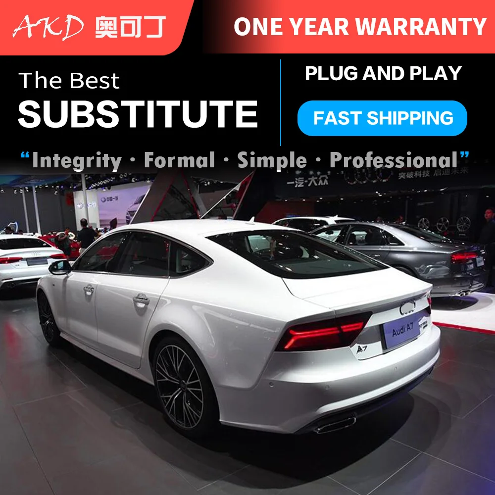 АКД автомобильного тюнинга хвост светильник s для Audi A7 2011 2018 светодиодный DRL бег
