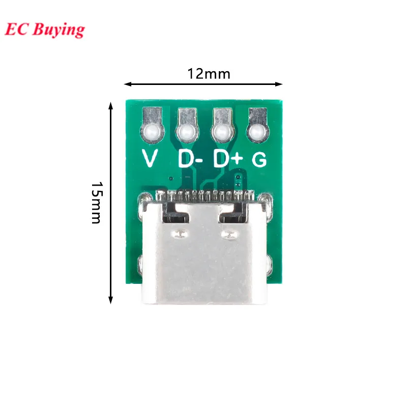 5 шт. тестовая пластина для печатной платы с разъемом TYPE-C USB3.1 16 Pin мама на разъем