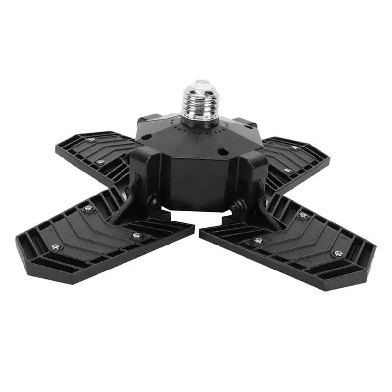 

LED Garage Lights 4 Panels Deformable Ceiling Lamp For Warehouse Workshop Barn