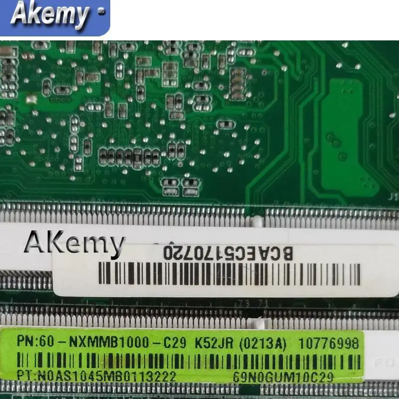 

Akemy K52JB Laptop motherboard for ASUS K52JB K52JE K52JR K52JC K52JT K52J A52J X52J Test original mainboard K52JR REV2.0