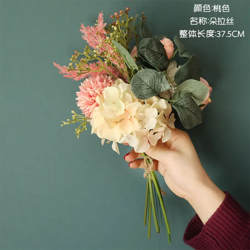 

Simulation Fake Flowers Bride Holding Bouquet Flowers Table Decoration Counter Decoration Floral Flores Wedding Decor EB50JH