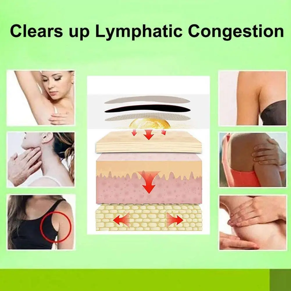 

10pcs Lymphatic Detox Patch Neck Anti-swelling Patch Breast Lymph Node Plaster Herbs Stickers Health Care