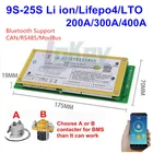 Защитная Плата Smart BMS 9S--25S Lifepo4 Li-Ion Lipo LTO, плата защиты аккумулятора BMS 320A 300A, Bluetooth APP 9S 10S 13S 16S 20S 24S баланс