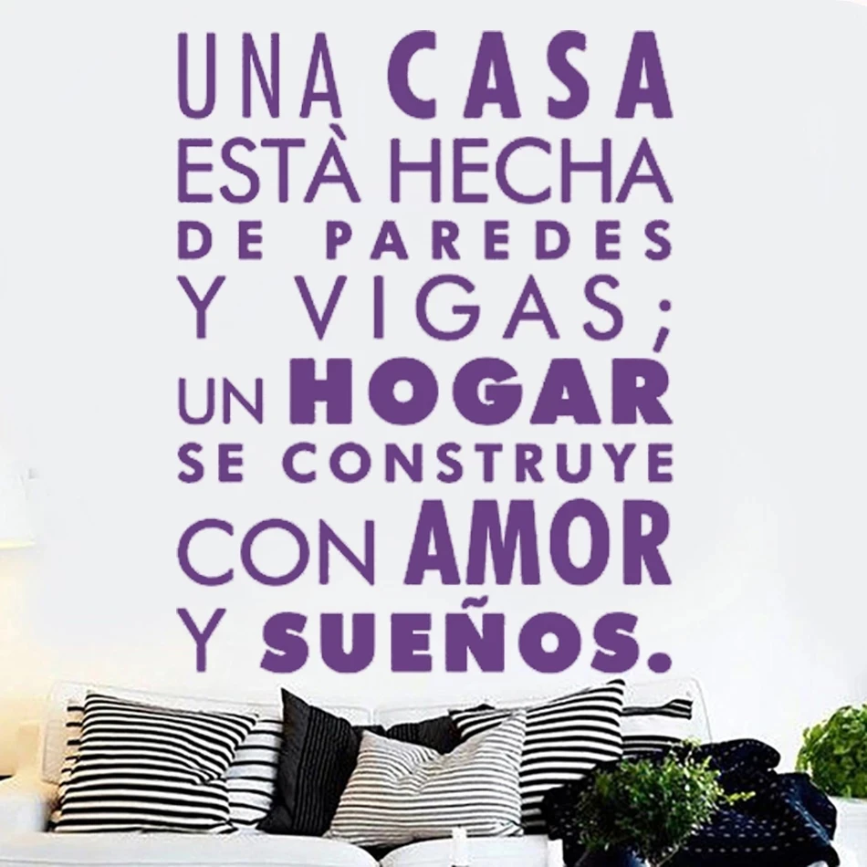 Removable Spanish Quote Recipe Wall Stickers Decor Biblical Character Vinyl Art Kitchen Decor Restaurant Window Decals HY9996