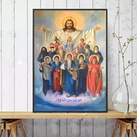abstract jesus canvas paintings on the wall posters and prints portrait of jesus wall pictures for living room wall decoration