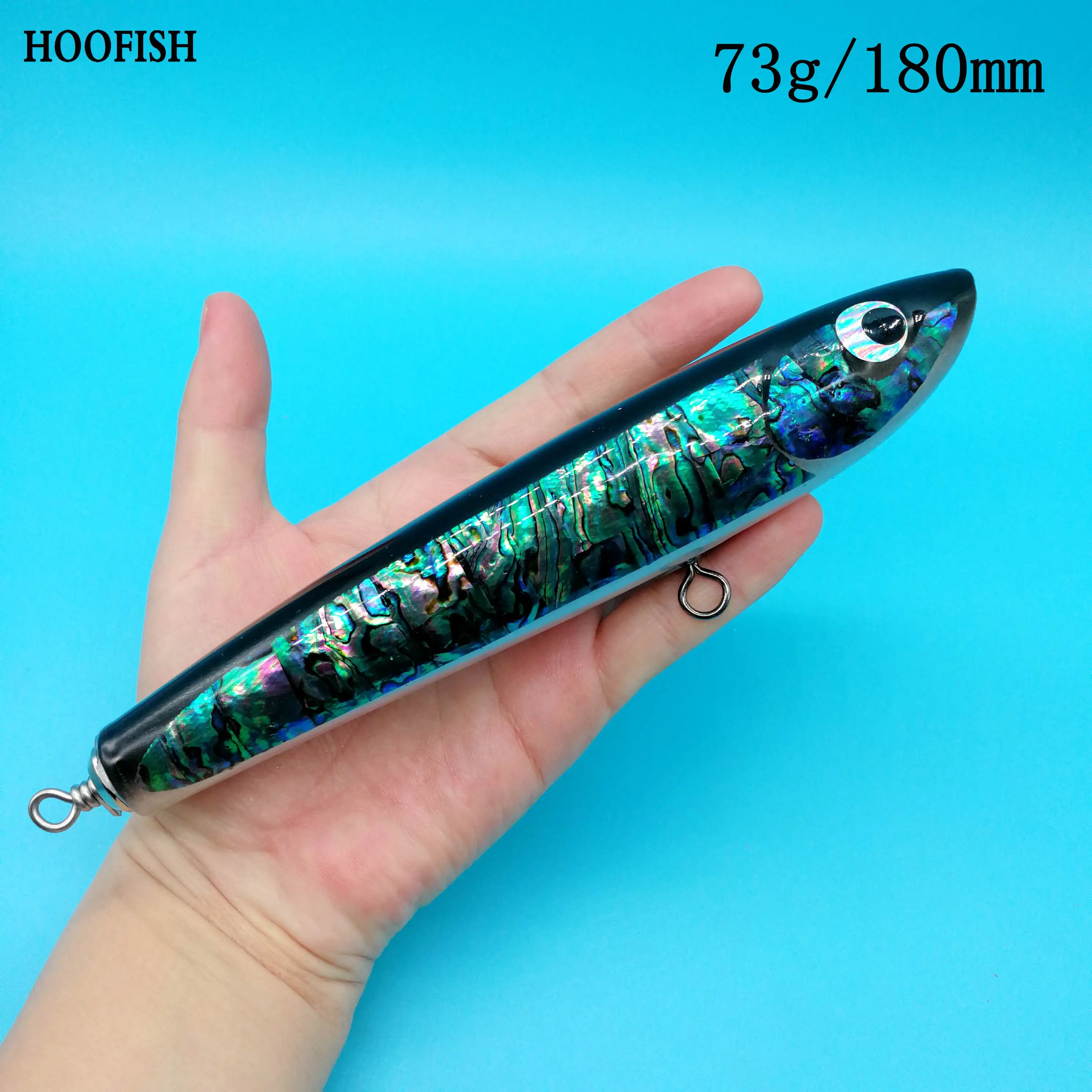 Рыболовная приманка HOOFISH 1 шт./лот глубокая ручной работы 120 г/73 г Topwater деревянные