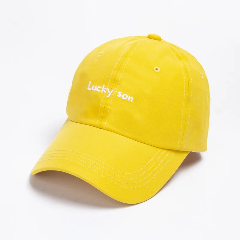 2020 хлопковая бейсболка lucky son с вышивкой и надписью регулируемая для мужчин