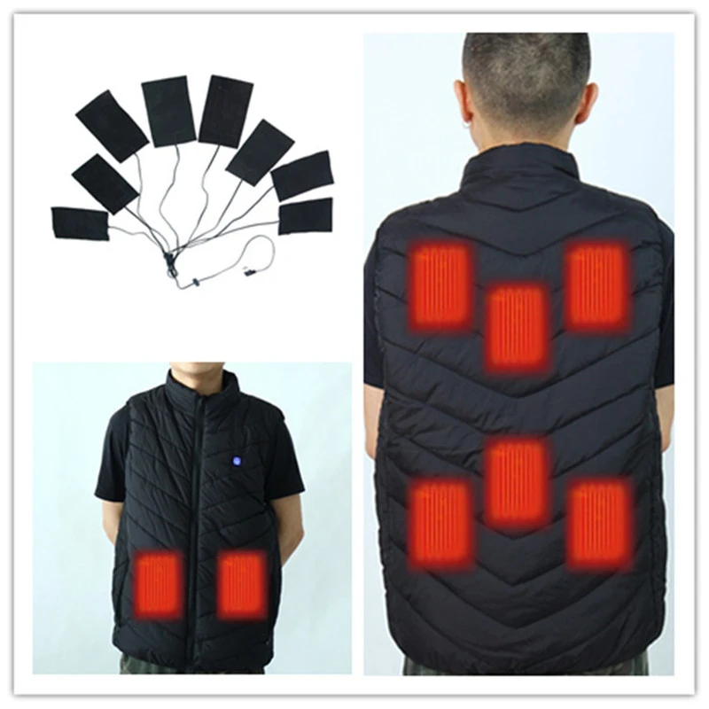 Зимний подогреваемый Нагреватель Лист 5 в ПЭТ-грелка один для восьми 8 USB