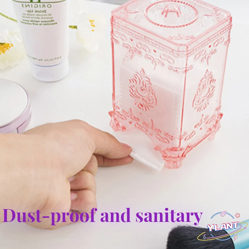 

YLANT, 1 шт., настольная коробка для хранения хлопковых тампонов, Женская креативная Европейская коробка для хранения косметики