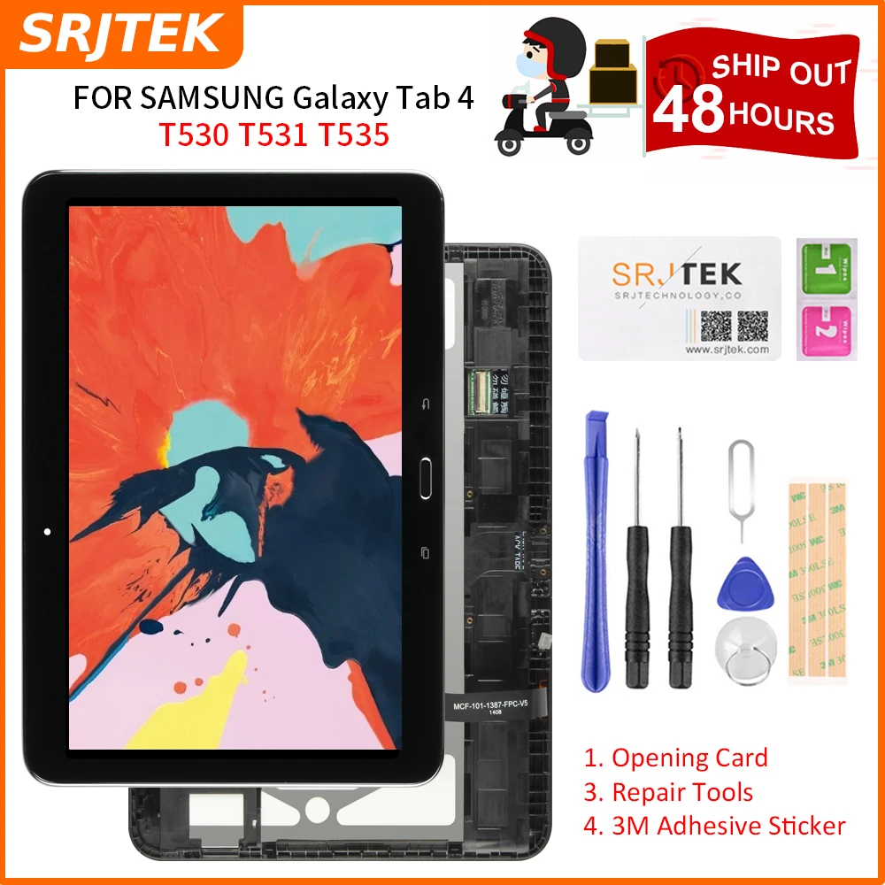 ЖК дисплей для Samsung Galaxy Tab 4 10 1 T530 T531 T535 планшетный ПК сенсорный стеклянный