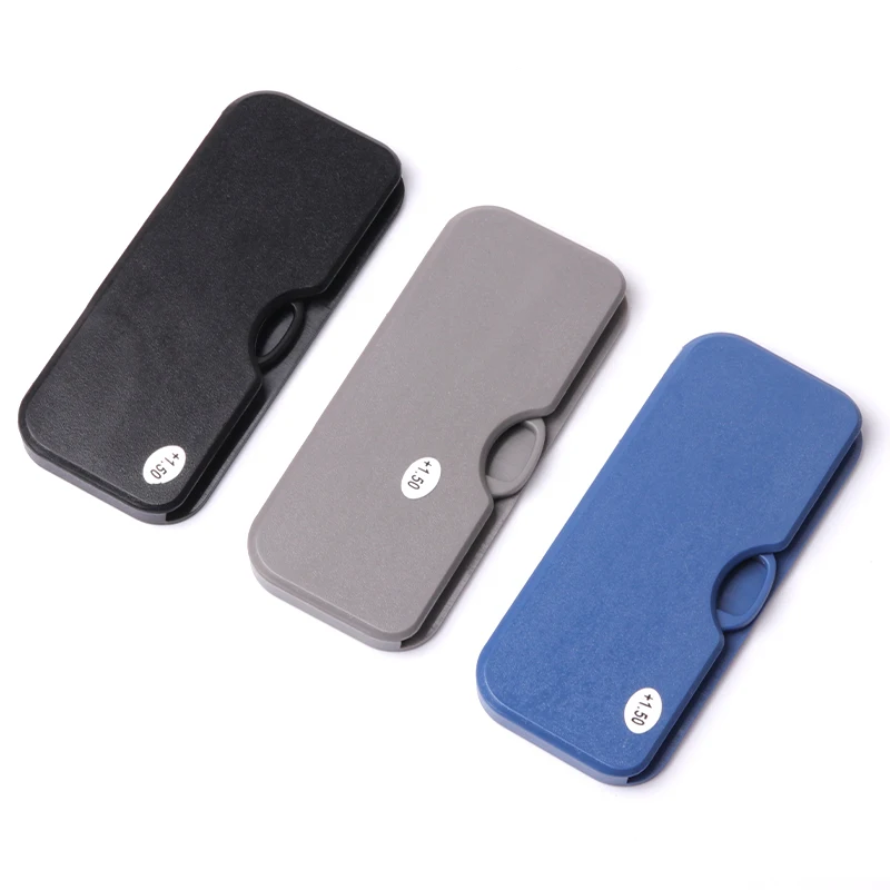 

COLOUR_MAX Mini Reading Glasses Men Women Nose Clip Reader With Case Eyewear +1.5 2.0 2.5