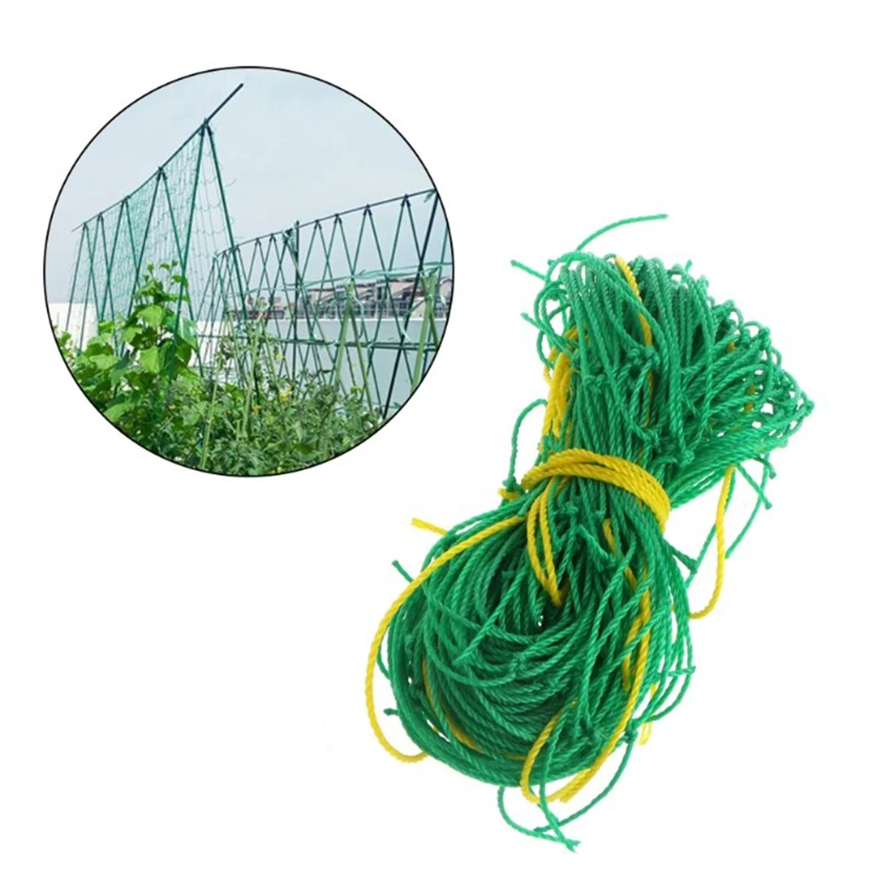 

Vines Grow Fence Agriculture tools Garden Green Nylon Trellis Netting Support Climbing Bean Plant Nets Greenhouse 1 Pcs