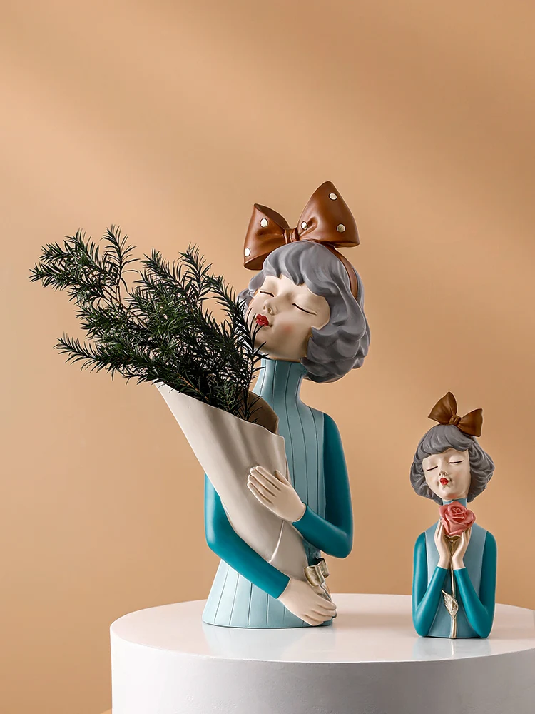 

Creative Butterfly Girl Resin Figurine Crafts Fairy Garden People Character Miniatures Living Room Home Decoration Accessories