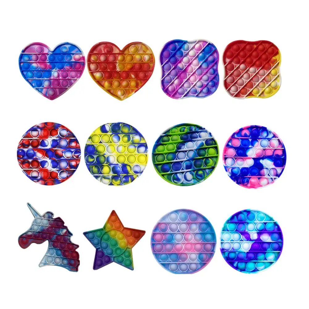

Squeeze Bubble Sensory Toy Bubble Popping Game Push Fidget Sensory Toy Antistress Toys Adult Kids Toys Silicone Autism
