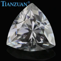 df gh ij color 5 11mm white triangle shape diamon d cut sic material moissanite loose gem stone