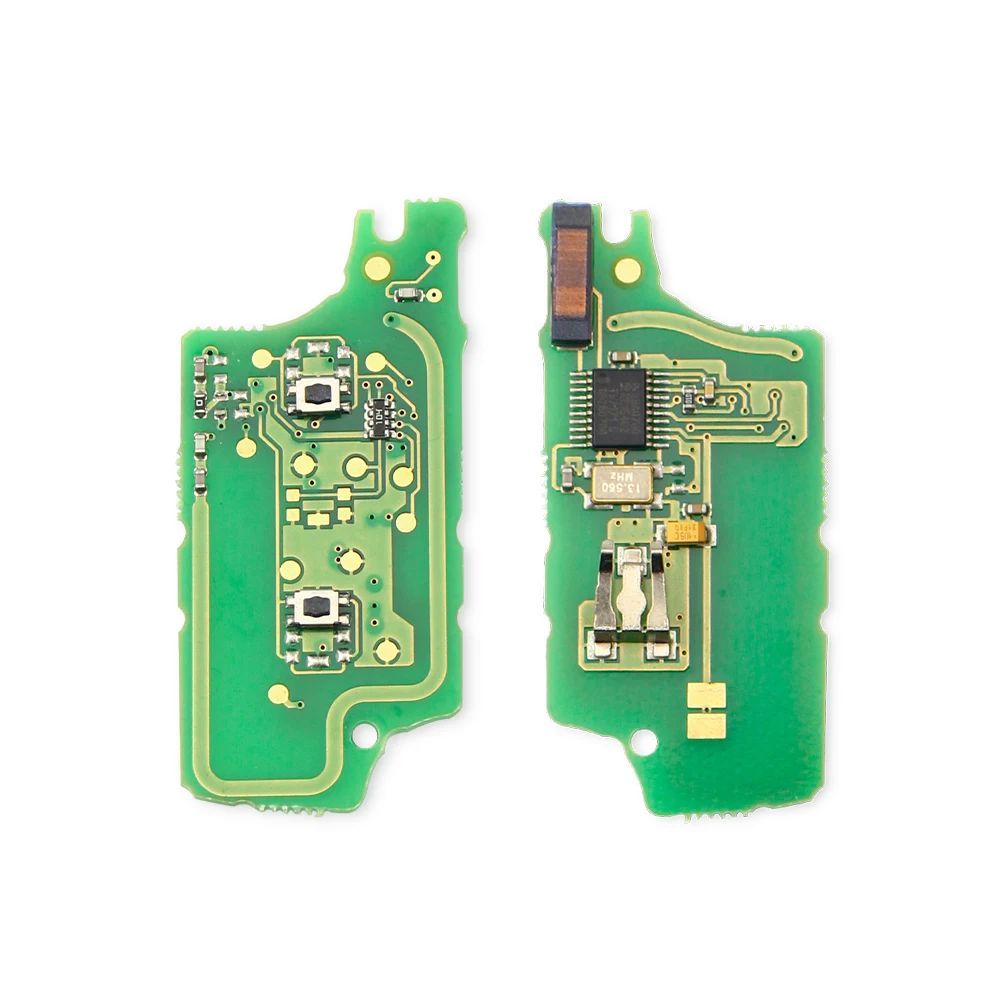 KEYYOU 433 МГц ASK модифицированный Автомобильный ключ-раскладушка для PEUGEOT 207 208 307 308 408