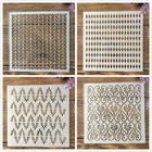 4 шт.компл. 13 см волнистые трафареты для рукоделия, трафареты для стен, скрапбукинга, штампа, декоративная открытка для альбома для тиснения, шаблон