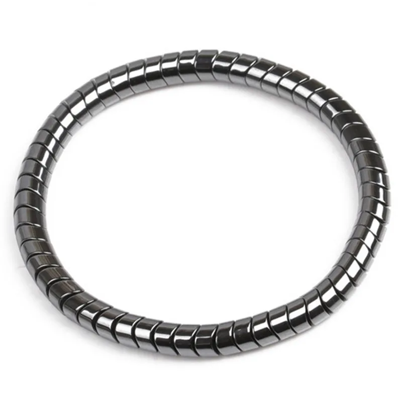Health Fashion Jewelry Bio Elements Energy Germanium Bracelets Bangles Black BoneBeads Magnetic Therapy Bracelet | Украшения и