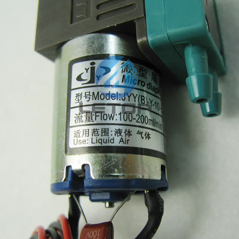 6pcs/lot LETOP Free Shipping JYY 100-200ml/min 24V 3W Small Micro Diaphragm Pump For Inkjet Printer | Parts