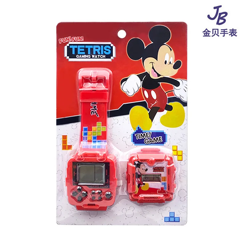 Disney Spiderman Children's Watch Cartoon Character Iron Man Game Console Toy Mickey Frozen Electronic kids Gifts | Наручные часы