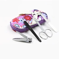 dhl flower slipper nail tool kit cartoon cute set de manicura stainless steel manicure care tools nail art manicure set bulk