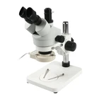 Тринокулярный стереомикроскоп с постоянным увеличением, мультифокальный 7-45X + 56 светодисветильник Дов + объектив окуляра WF10X20 + Адаптер C для ремонта печатных плат