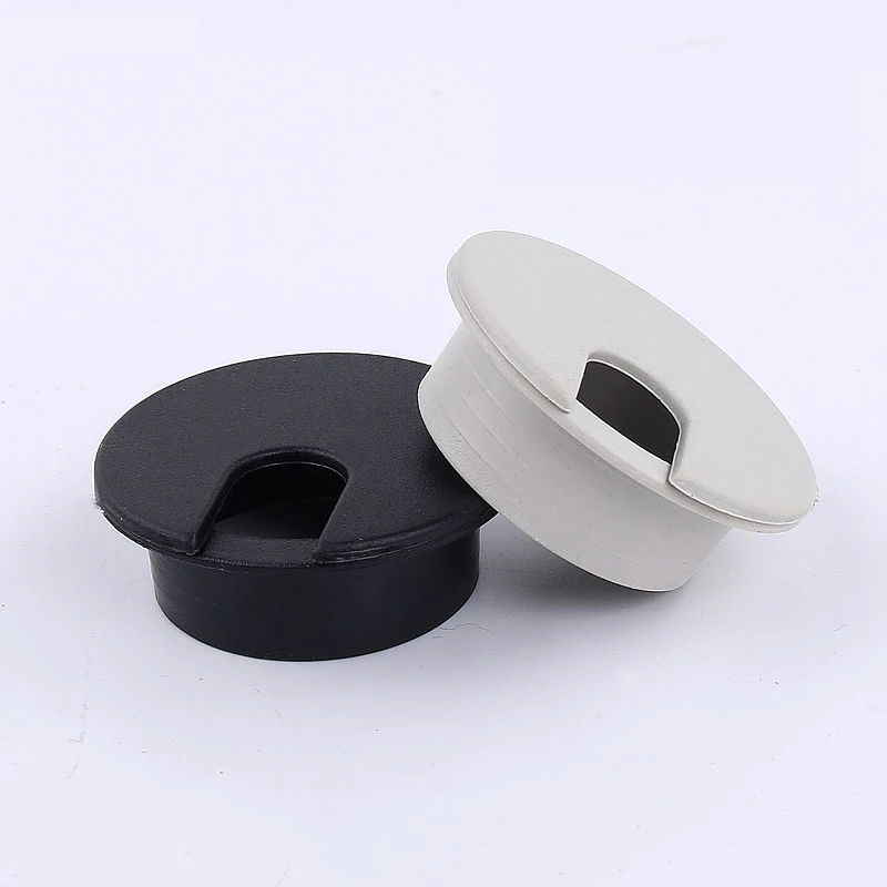 

35mm ABS Wire Hole Covers Grommet Cable Hole Cover Furniture Hardware Plastic Line Holder For Computer Desk Table