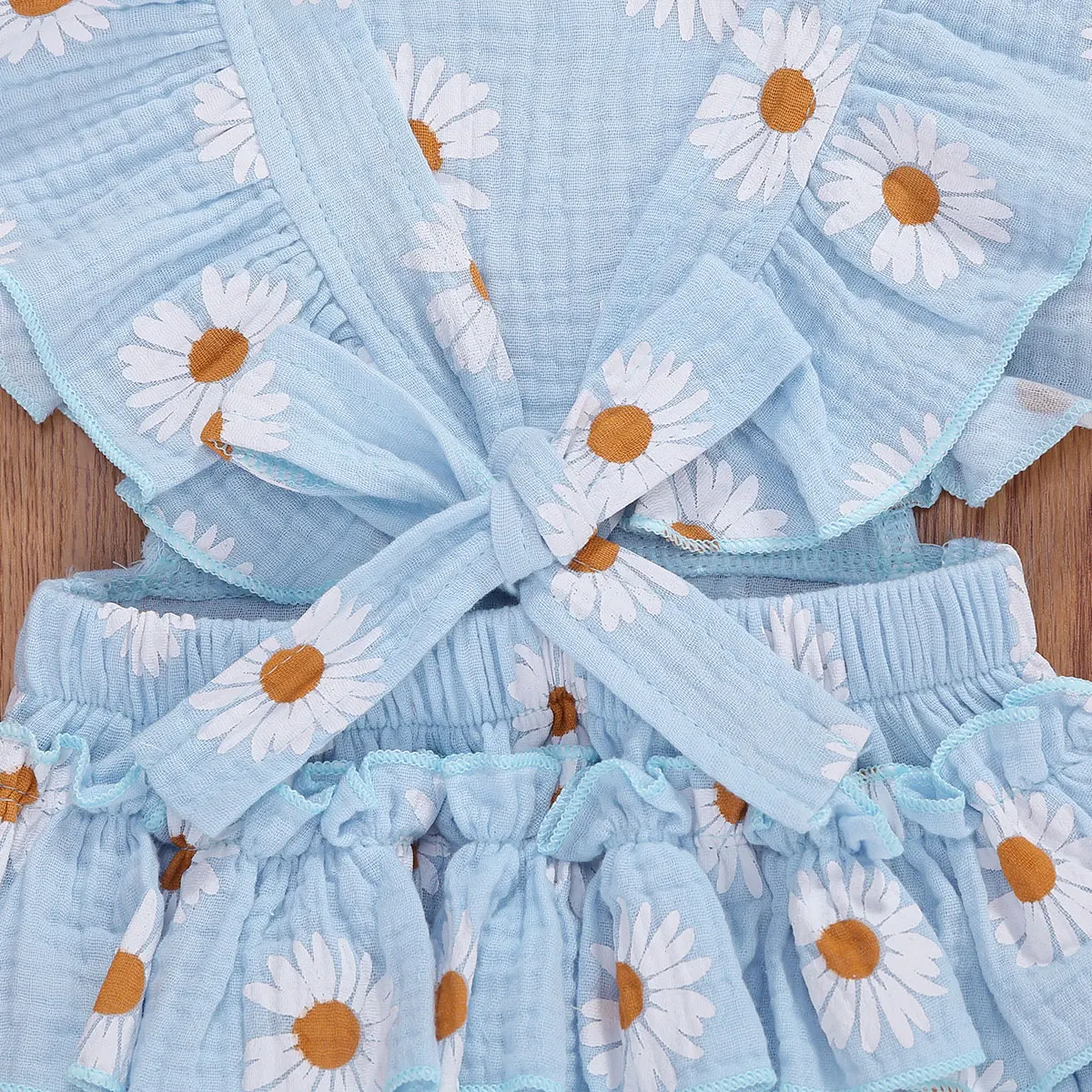 

0-24M Newborn Baby Ruffles Floral Romper One Piece Backless Bodysuit Outfits